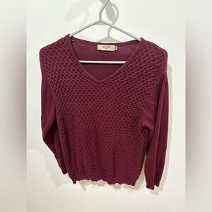 BURBERRY MENS COTTON V NECK SWEATER